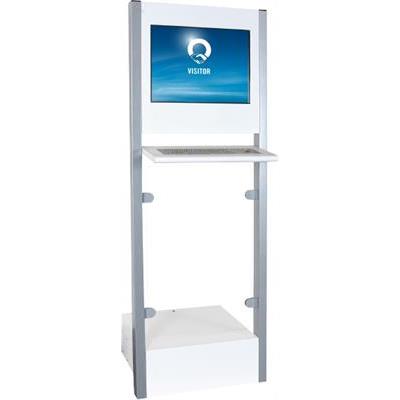 Terminal Floor with Touch-Screen- White/Silver 
