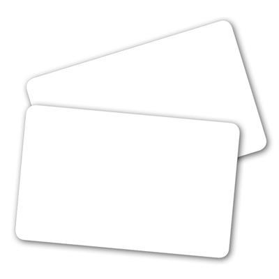 Plastic card white neutral