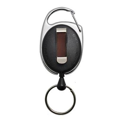 Yoyo Premium swivle hook+key ring+brace clip,Black