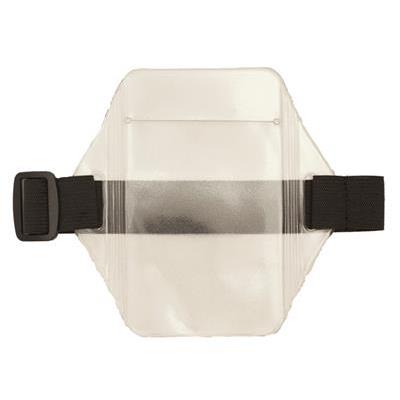 Korthållare Armbindel med plastficka 63x95mm