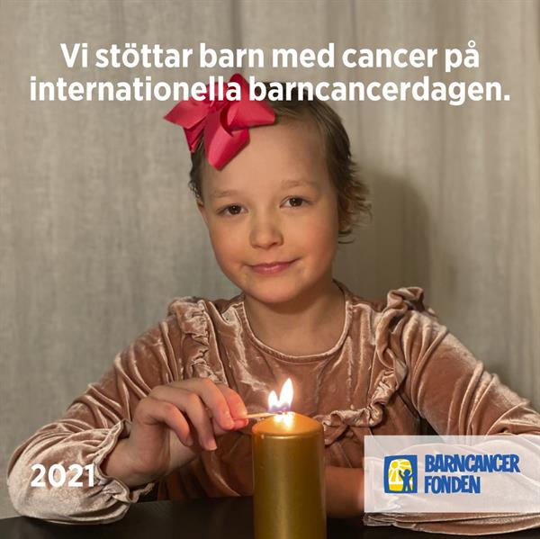 Vi stöttar barn med cancer på internationella barncancerdagen